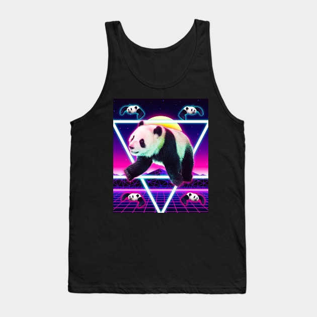 Panda Rave - Raving Panda Tank Top by Random Galaxy